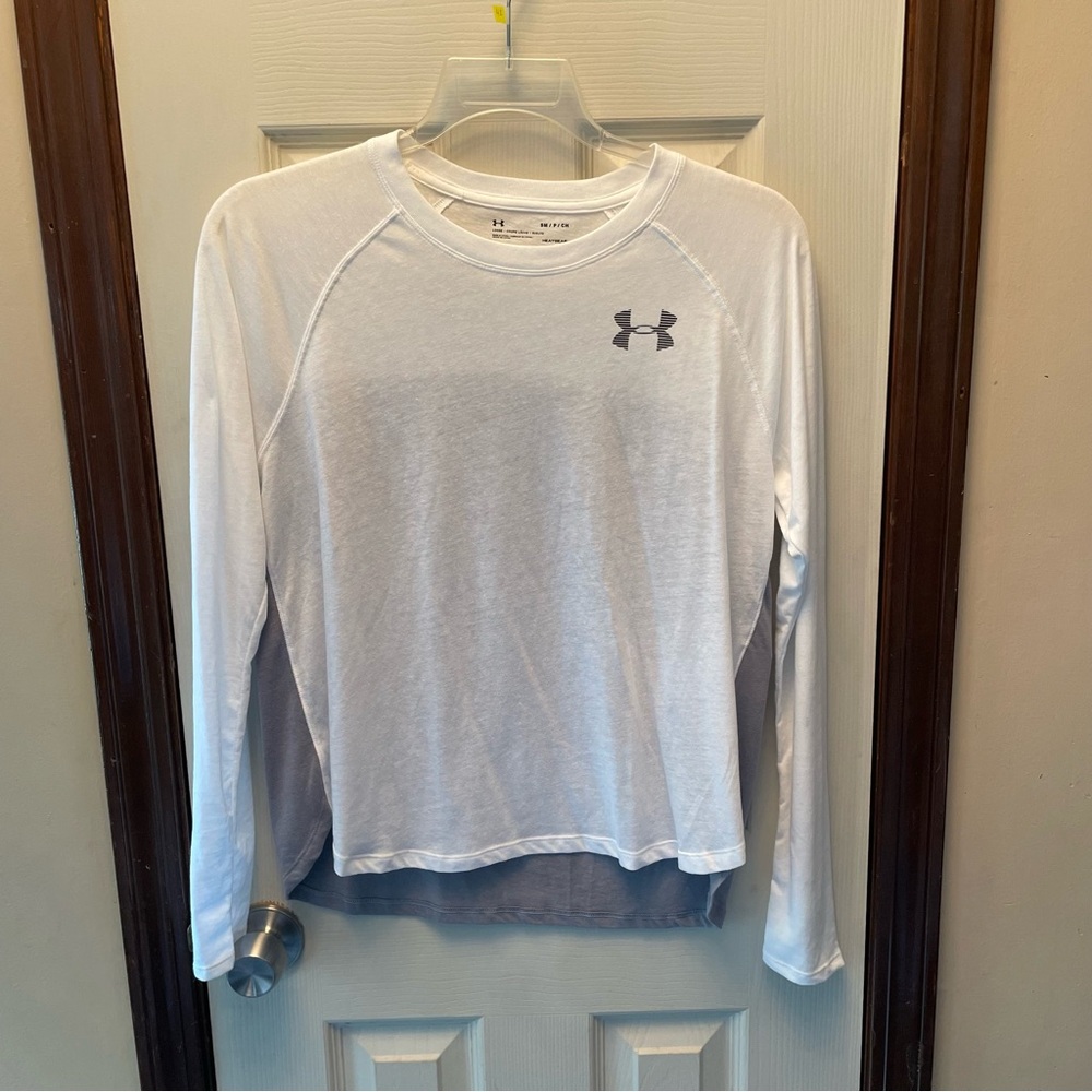 Under Armour HeatGear White Crew Neck Shirt
